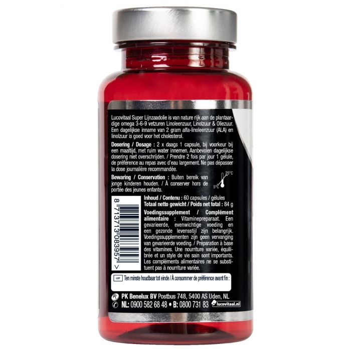 Lucovitaal Super Lijnzaad Olie 1000 Mg Omega 3-6-9