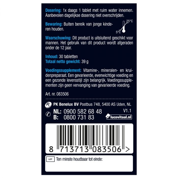 Lucovitaal Testosteron Mannen Support