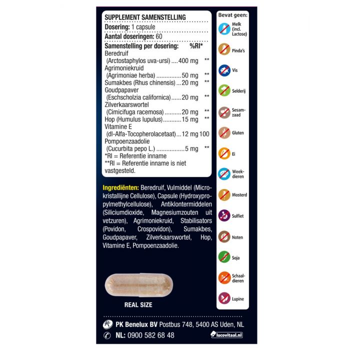 Lucovitaal Urilady 60 Capsules