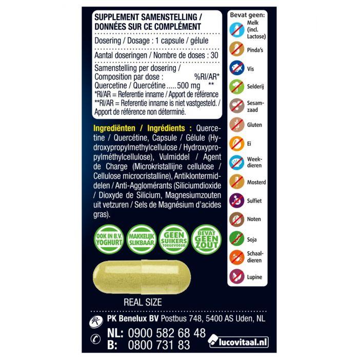 Lucovitaal Vegan Quercetine 500 Mg