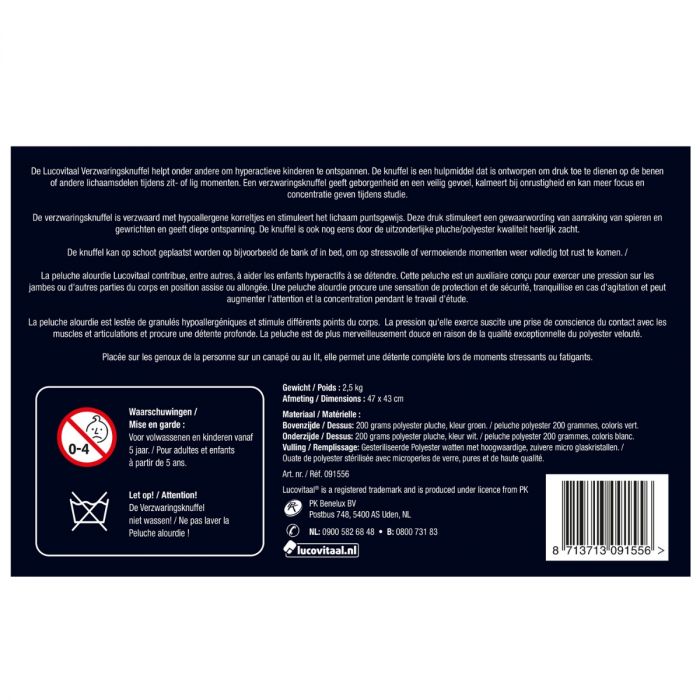 Lucovitaal Verzwaringsknuffel 1 Stuk