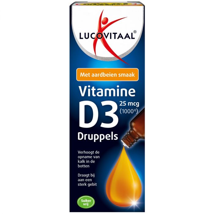 lucovitaal Vitamine D Druppels Aardbeismaak 50ml