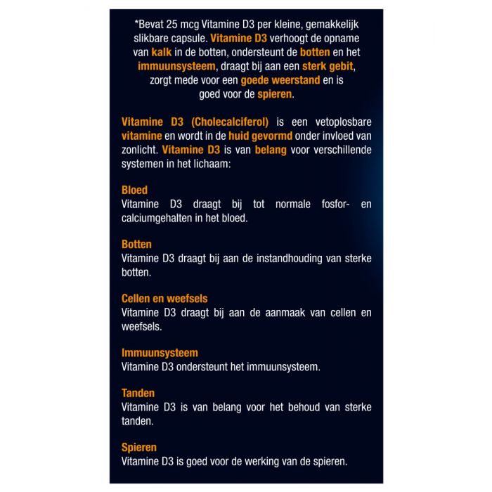 Lucovitaal Vitamine D3 25 Mcg