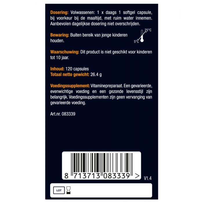 Lucovitaal Vitamine D3 75 Mcg 120 Capsules