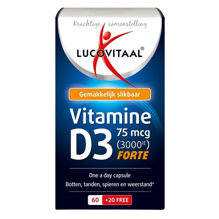 lucovitaal Vitamine D3 75 mcg 80 capsules