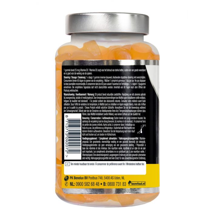 Lucovitaal Vitamine D3 Gummies Suikervrij