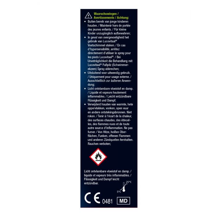 Lucovitaal Voetschimmel Spray Zwemmereczeem 25 Ml