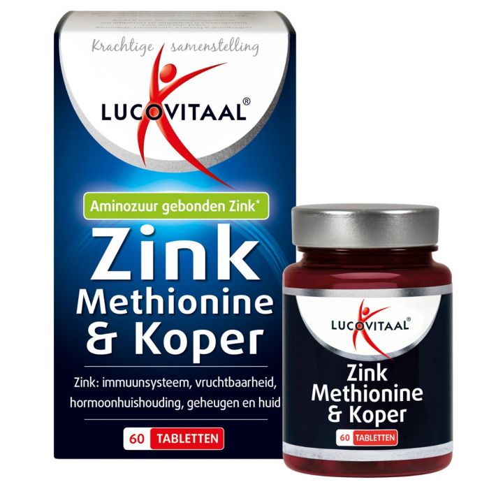 Lucovitaal Zinkmethionine & Koper 60 Tabletten