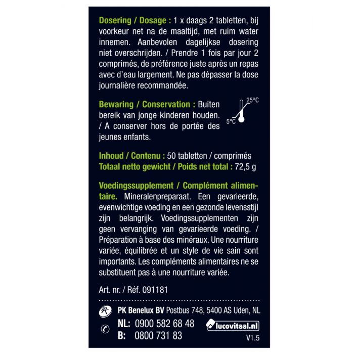 Lucovitaal Zuur Base Balans Gecoate Tabletten