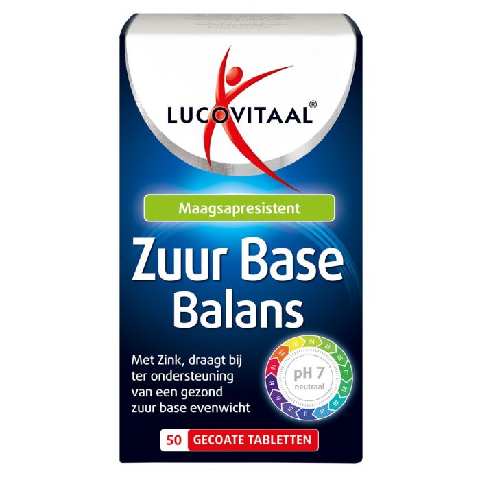 lucovitaal Zuur Base Balans gecoate tabletten