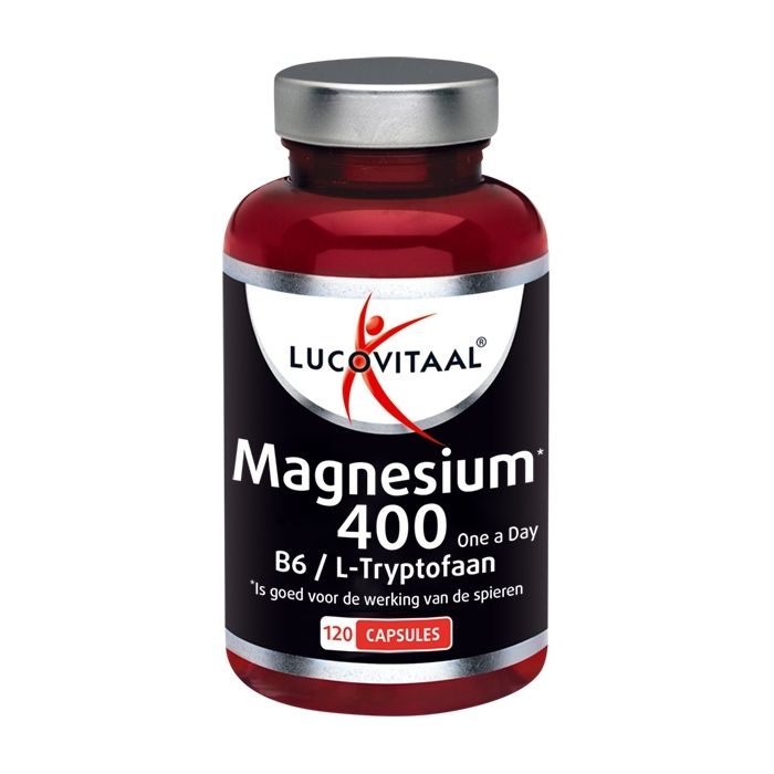 lucovitaal Magnesium 400 met Vitamine B6 & L-Tryptofaan 120 capsules