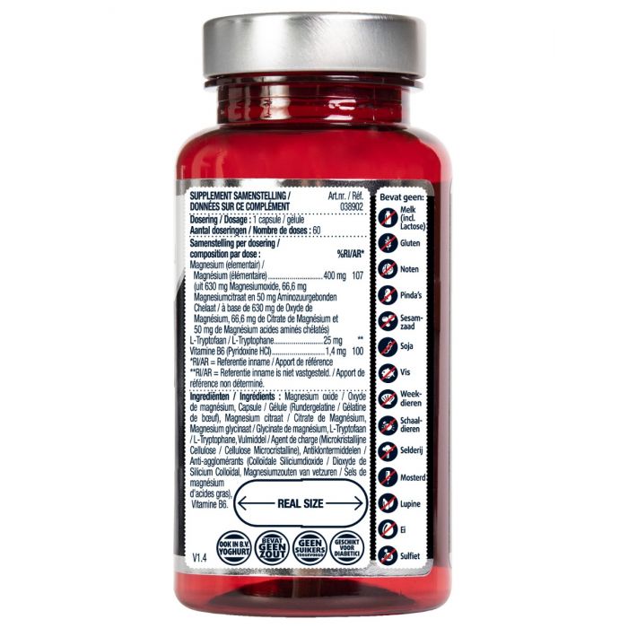 Lucovitaal Magnesium 400 Met Vitamine B6 & L-Tryptofaan 60 Capsules