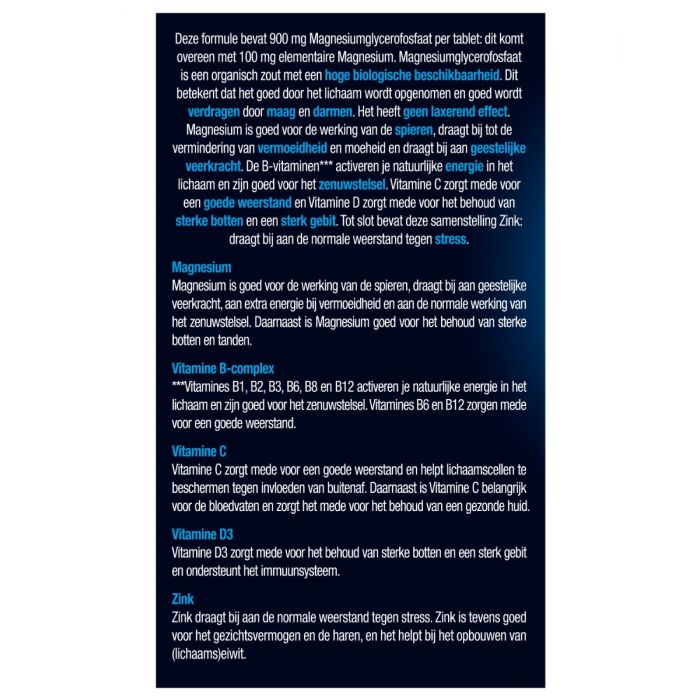Lucovitaal Magnesium Spanning Stress & Vermoeidheid 45 Tabletten