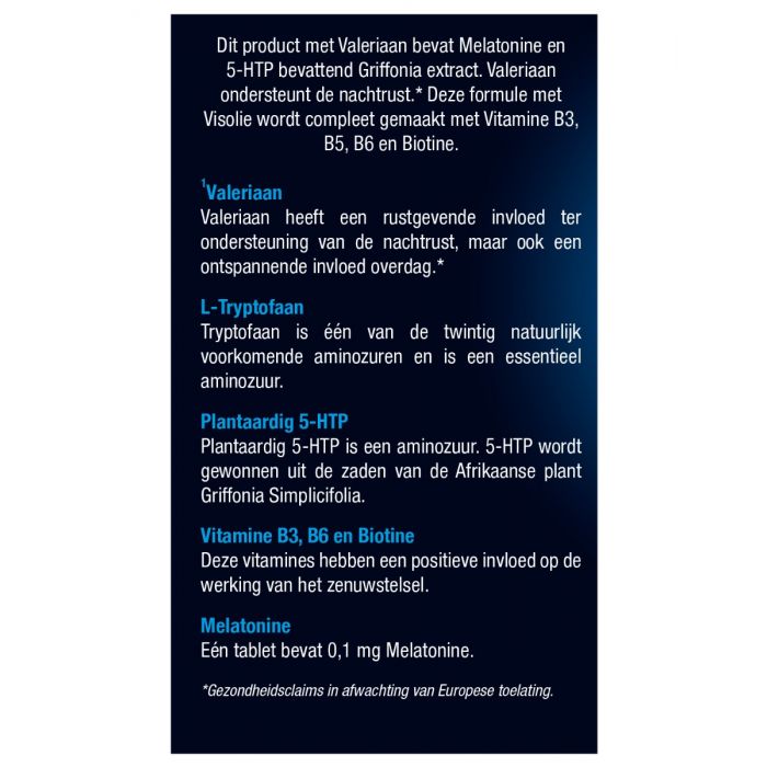 Lucovitaal Melatonine 5 HTP L-Tryptofaan 30 Tabletten