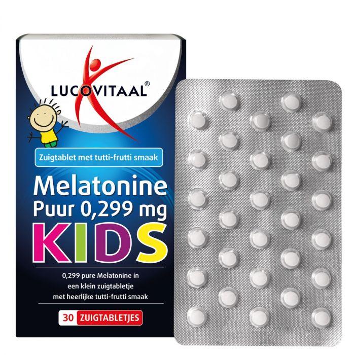 Lucovitaal Melatonine Kinderen 0 299 Mg Met Tutti-frutti Smaak 30 Zuigtabletten