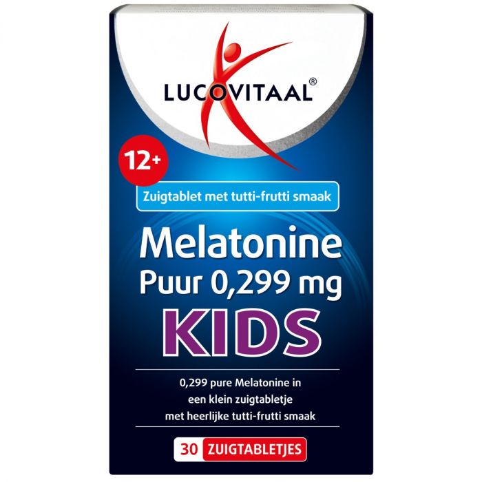 lucovitaal Melatonine Kinderen 0 299 mg met tutti-frutti smaak 30 zuigtabletten