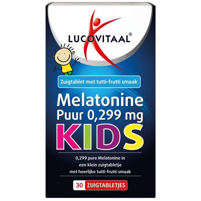 lucovitaal Melatonine Kinderen 0 299 mg met tutti-frutti smaak 30 zuigtabletten
