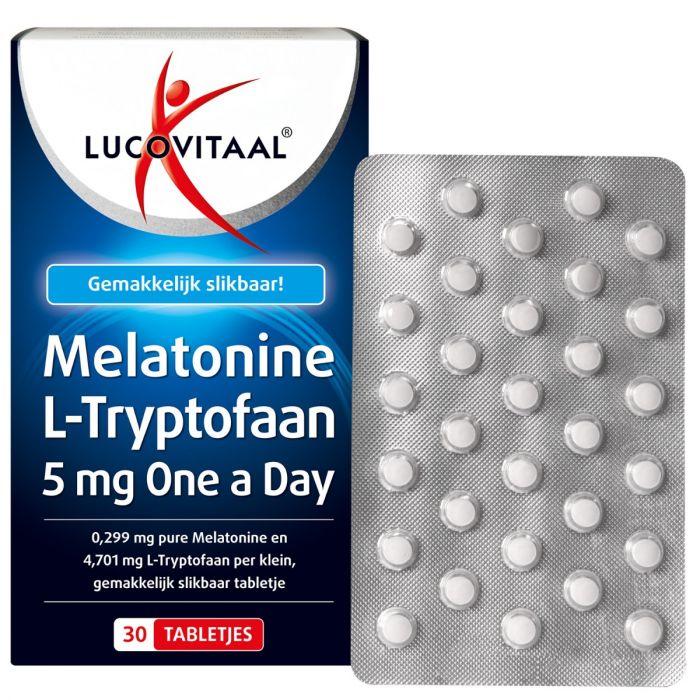 Lucovitaal Melatonine L-Tryptofaan 5 Mg 30 Tabletten