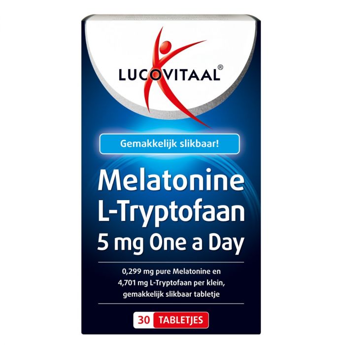 lucovitaal Melatonine L-Tryptofaan 5 mg 30 tabletten