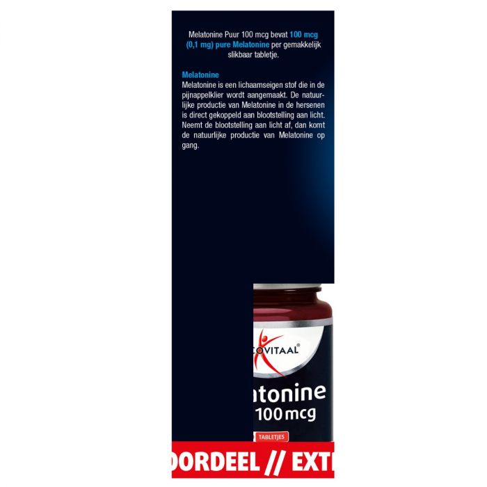 Lucovitaal Melatonine Puur 100 Mcg Duopack 2x 500 Tabletten