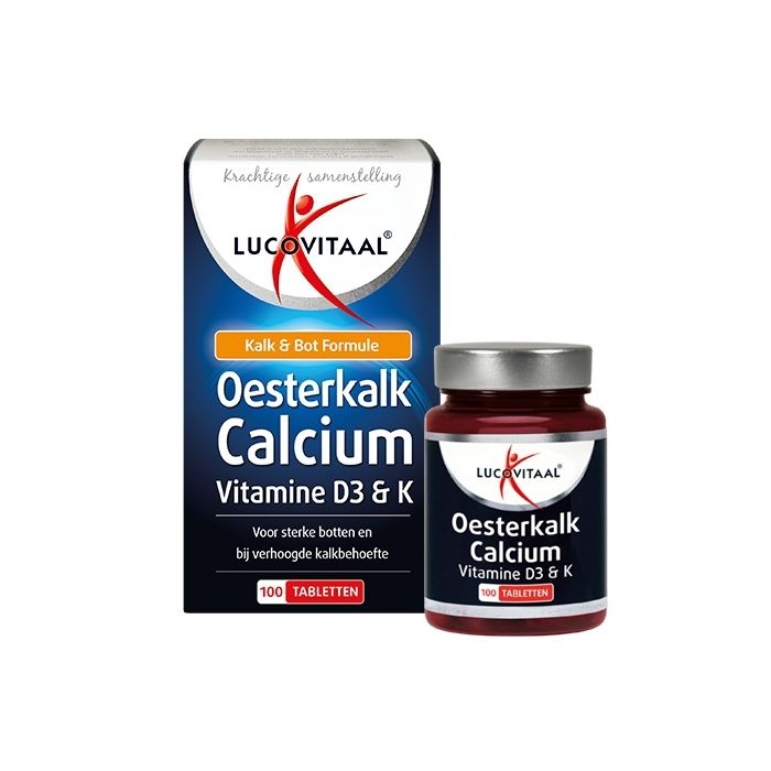 Lucovitaal Oesterkalk Calcium Vitamine D3 & K 100 Tabletten