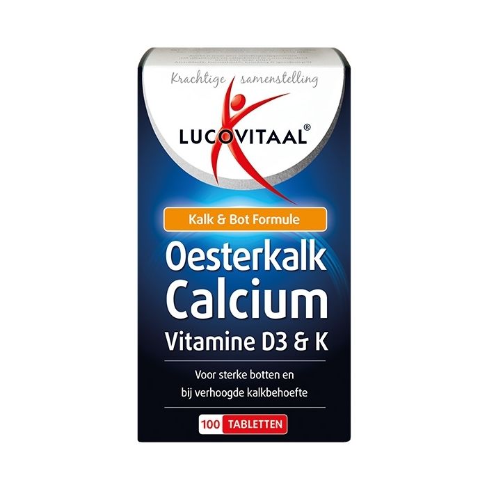 lucovitaal Oesterkalk Calcium Vitamine D3 & K 100 tabletten