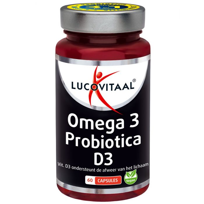 lucovitaal Omega 3 Probiotica & Vitamine D3 60 capsules