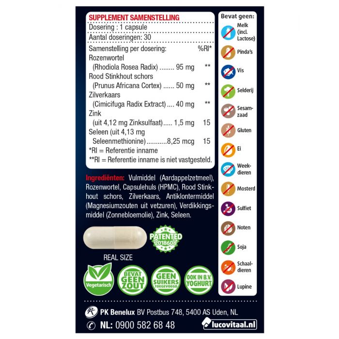 Lucovitaal Prostaat Potentie & Urinewegen 30 Capsules