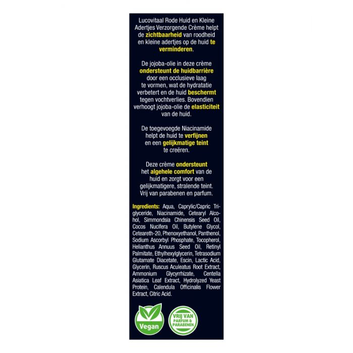 Lucovitaal Rode Huid En Kleine Adertjes Verzorgende Crème 30ml