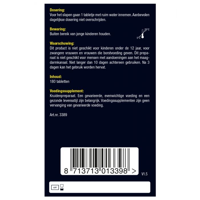 Lucovitaal Stoelgang Tabletten MAXI PACK 180 Tabletten