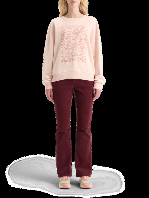 maison scotch CHEST ARTWORK BOYFRIEND FIT SWEATSHIRT