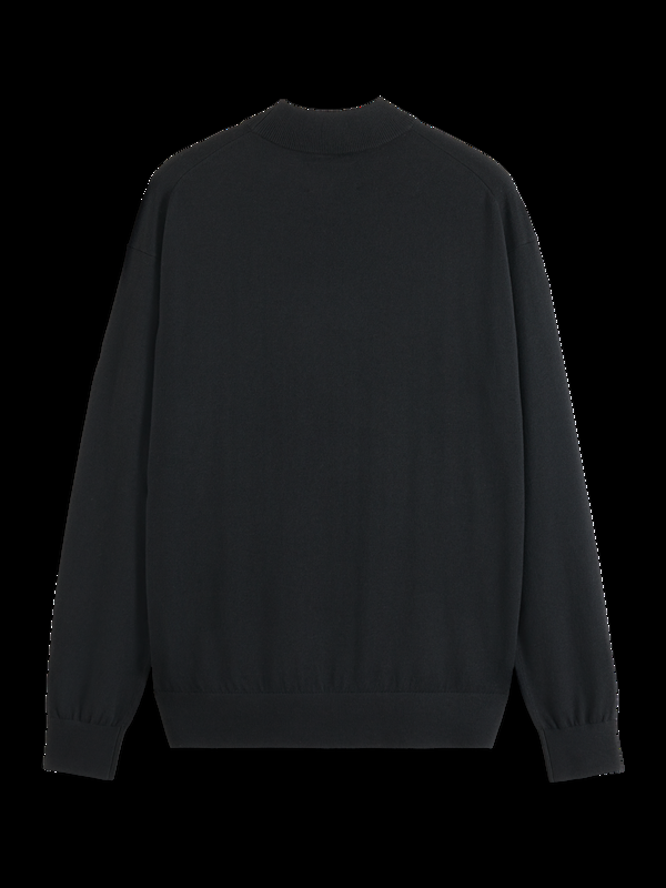 Maison Scotch CORE - DROPPED SHOULDER MOCK NECK PULLOVER