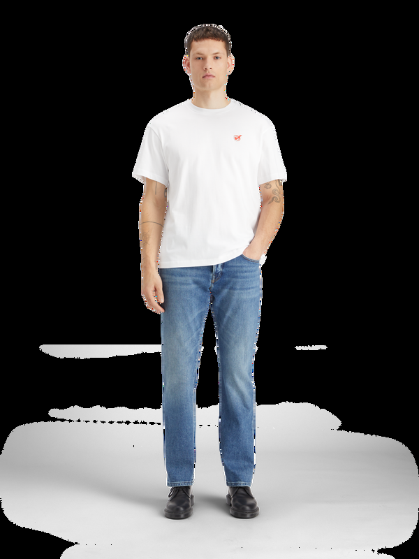 maison scotch Core the zee straight fit jeans blauw beweegt