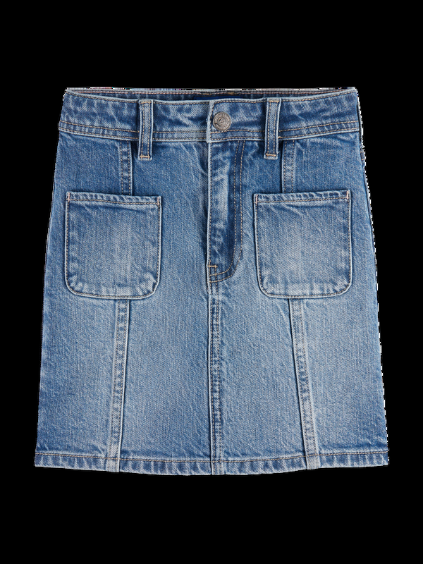 maison scotch DENIM PATCH POCKET SKIRT - DREAM CATCHER