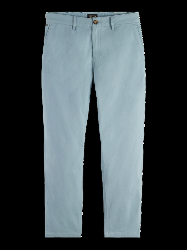 maison scotch Drift - chino van keperstof met normale taps toelopende pijpen