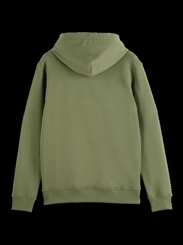 Maison Scotch Essential Hoodie Met Logobadge En Ritssluiting