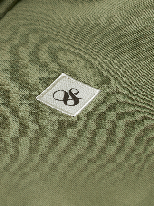 Maison Scotch Essential Hoodie Met Logobadge En Ritssluiting