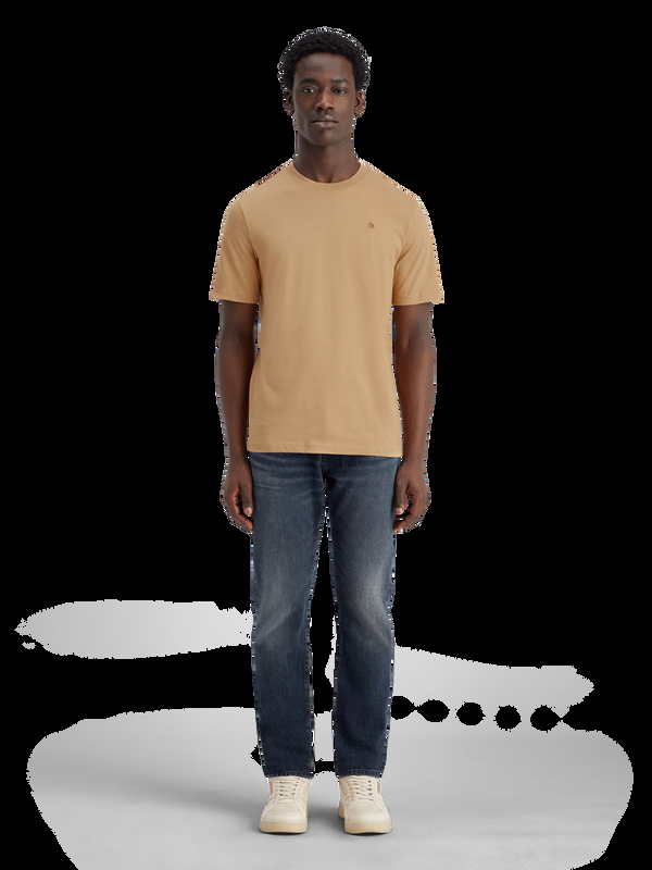 Maison Scotch Essential-logo-T-shirt Met Normale Pasvorm