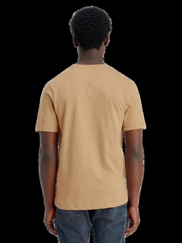 Maison Scotch Essential-logo-T-shirt Met Normale Pasvorm