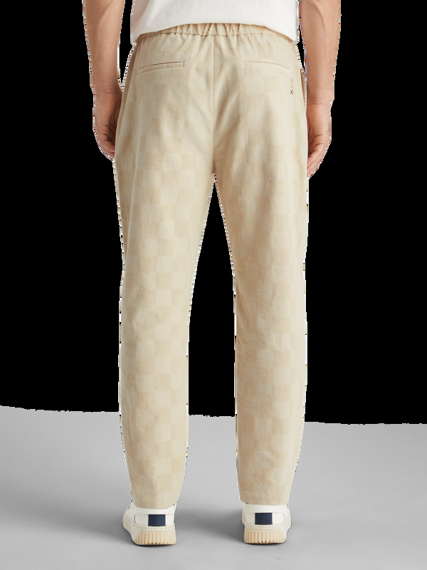 Maison Scotch Fave - Corduroy Jogger Met Geruit Patroon