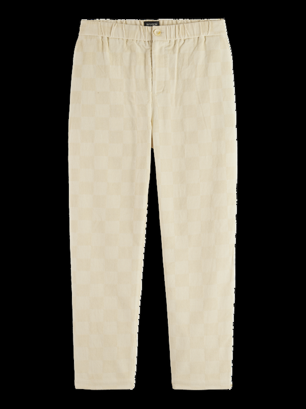 Maison Scotch Fave - Corduroy Jogger Met Geruit Patroon