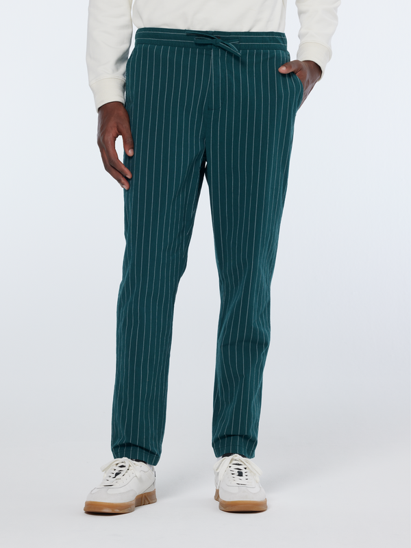 Maison Scotch Fave - Sporty Cotton-blend Pinstripe Jogger
