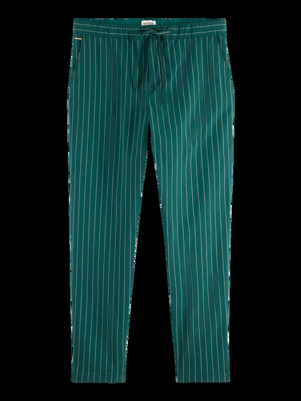 Maison Scotch Fave - Sporty Cotton-blend Pinstripe Jogger