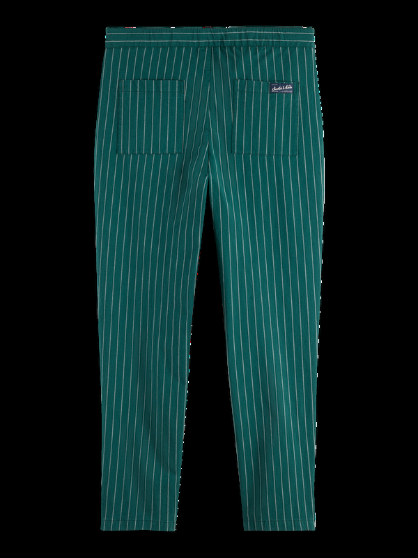 Maison Scotch Fave - Sporty Cotton-blend Pinstripe Jogger