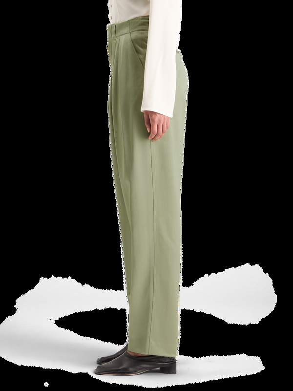 Maison Scotch FAYE SATIN HIGH RISE RELAXED TAPERED LEG