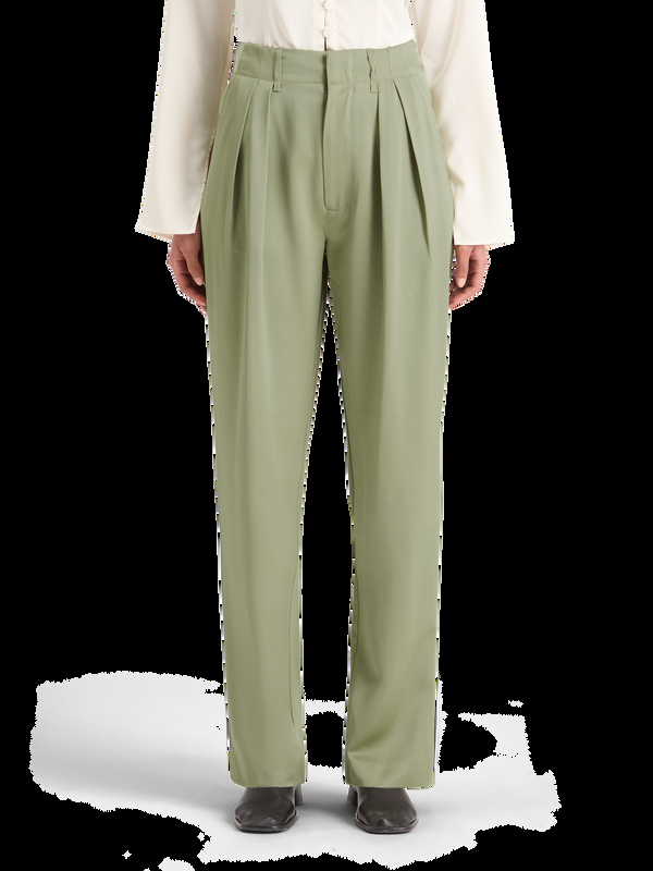 Maison Scotch FAYE SATIN HIGH RISE RELAXED TAPERED LEG