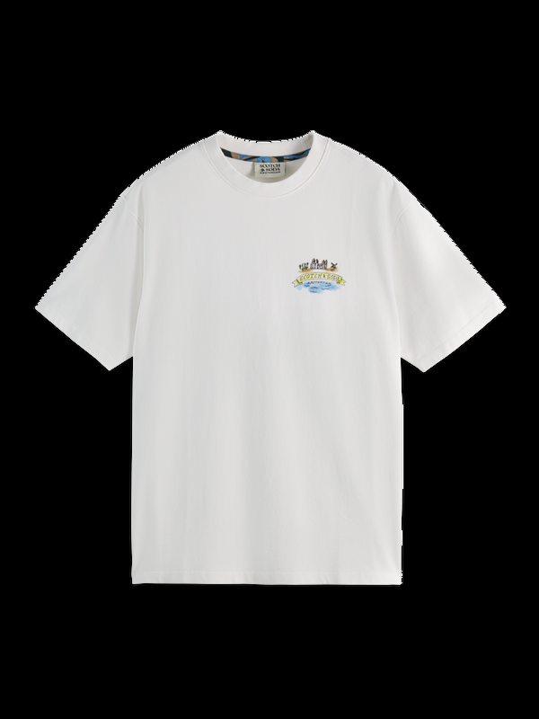 Maison Scotch Front And Back Artwork Relaxed Fit T-shirt