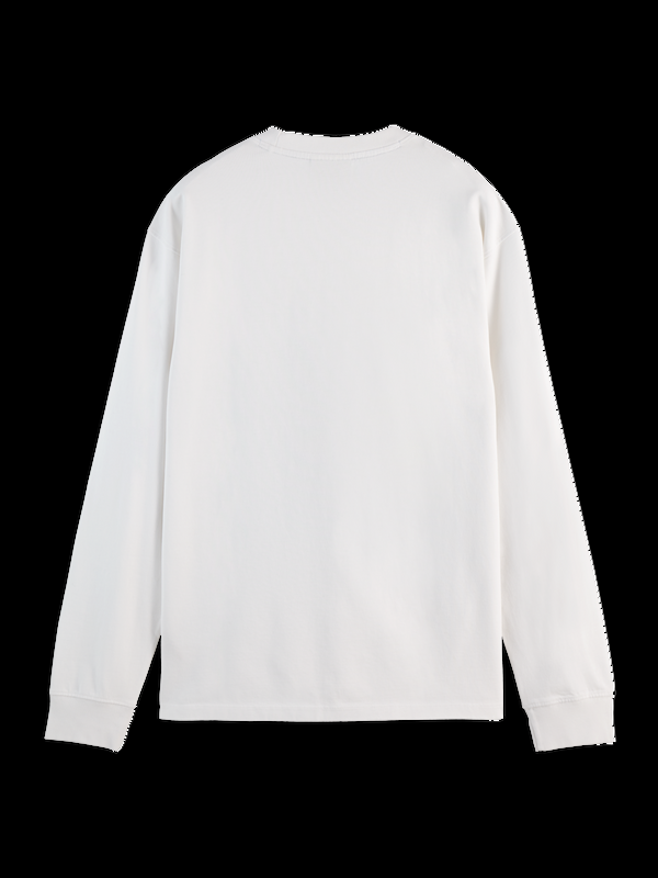 Maison Scotch Front Artwork Relaxed Fit Long Sleeve T-shirt