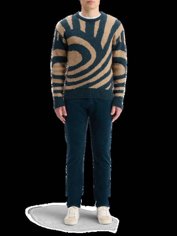 maison scotch HAIRY BIG WAVES DROPPED SHOULDER SWEATER