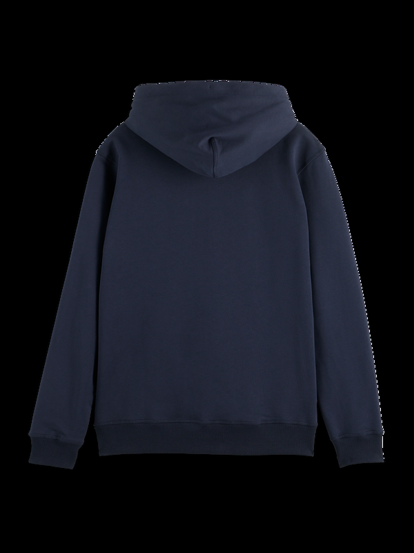 Maison Scotch Hoodie Van Omgekeerde Badstof Met Rits